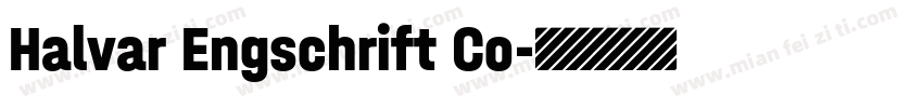 Halvar Engschrift Co字体转换